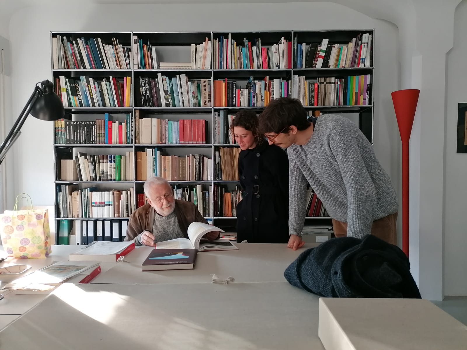 Marco ed Elena Sofia con Bruno Reichlin