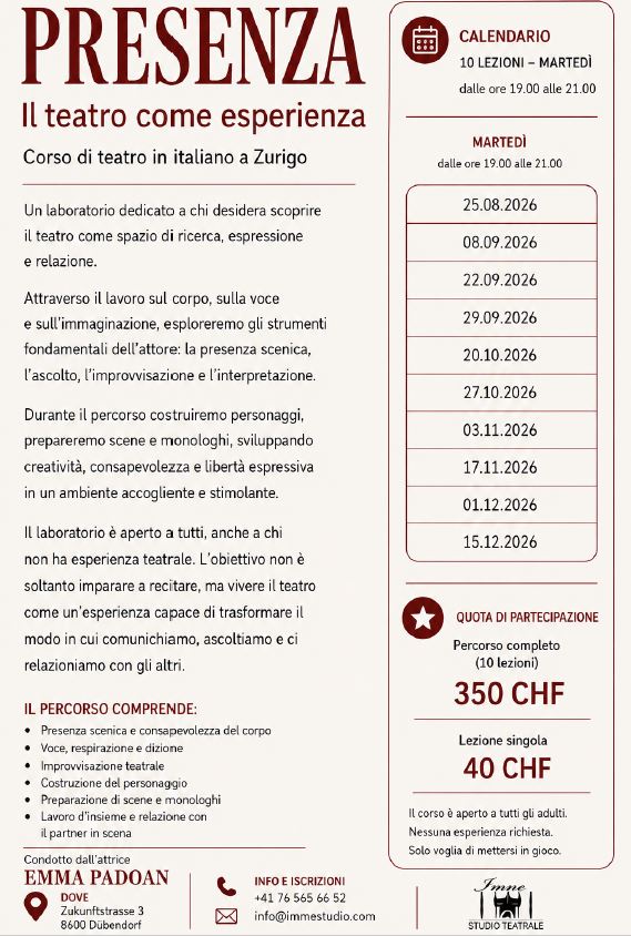 Corso di teatro per adulti