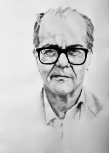 Giuseppe Bonaviri ritratto da Rocco Micale (2024)